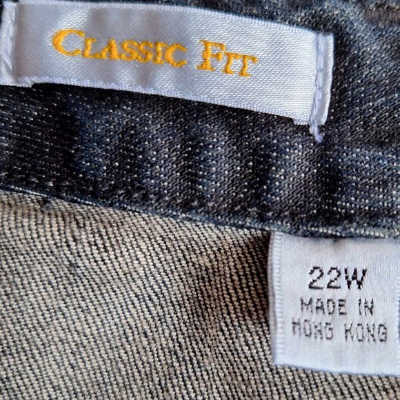 Talbots Classic Fit High-Rise Straight Leg Black Jeans Size 22WP - Picture 8 of 13